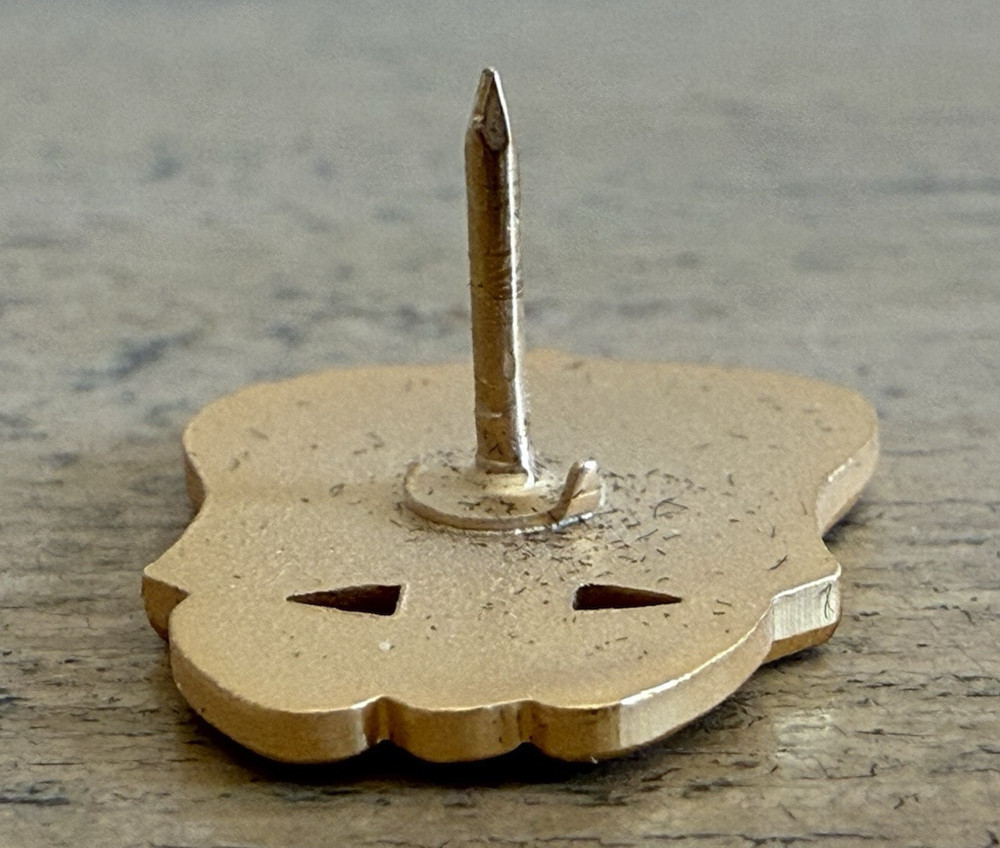 FBI Gold Shield Lapel Pin Raised Design