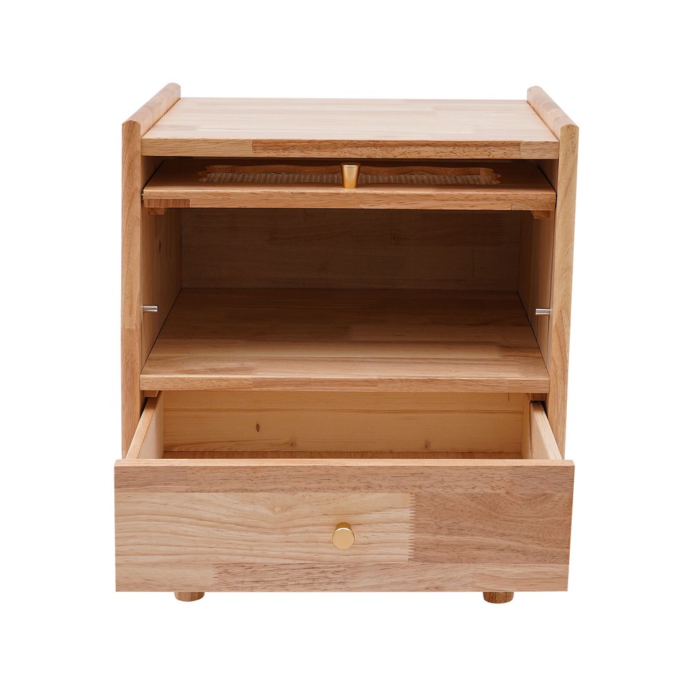 Two-tier Bedside Cabinet Nightstand Bedside Table Modern End Table Bedroom