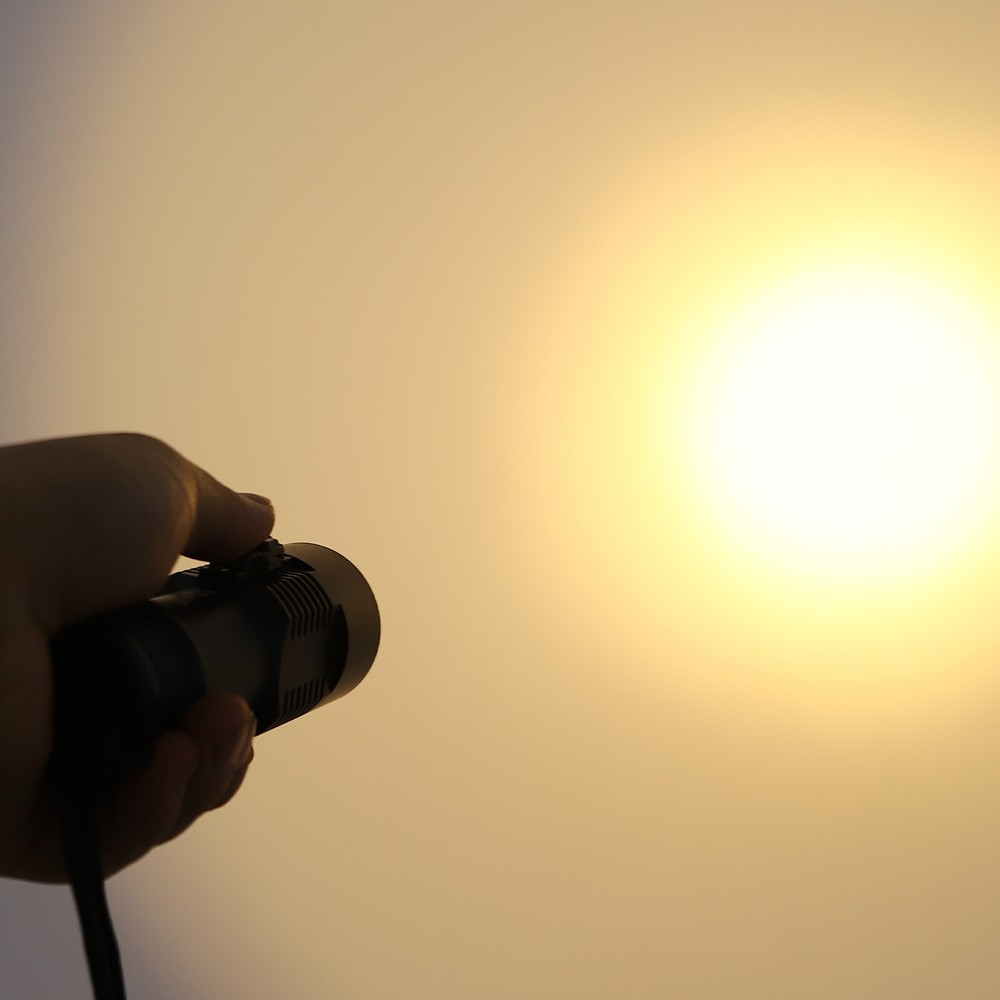 Diving Torchlight Scuba Torch Light Submersible Flashlight Lamp+Battery Set