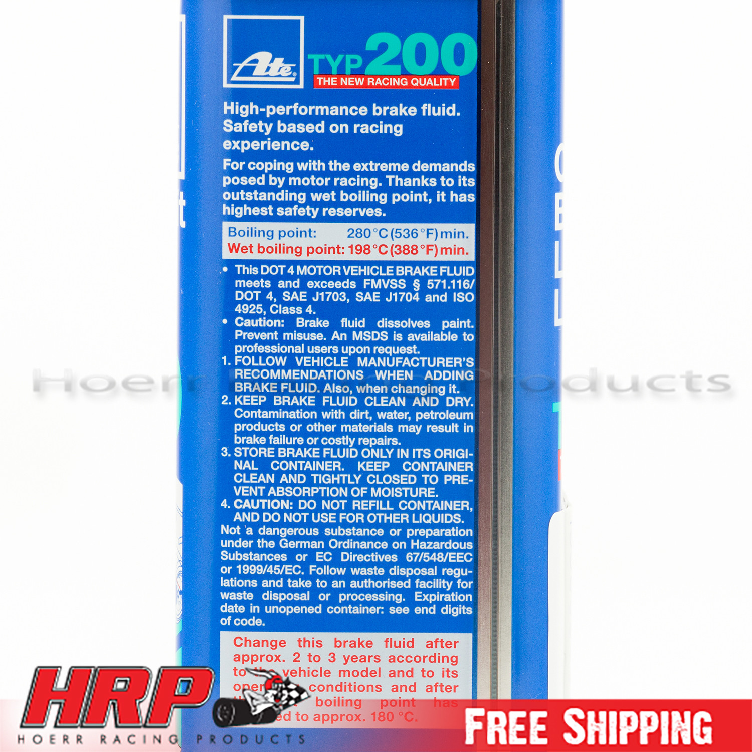 ATE 706202 Type 200 - DOT 4 Racing Brake Fluid