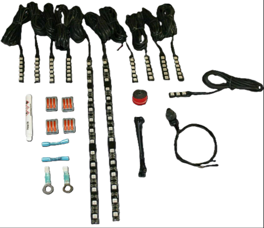 2014-2023 Indian Custom Dynamics Wizard Engine LED Light Kit Blue 2040-2161