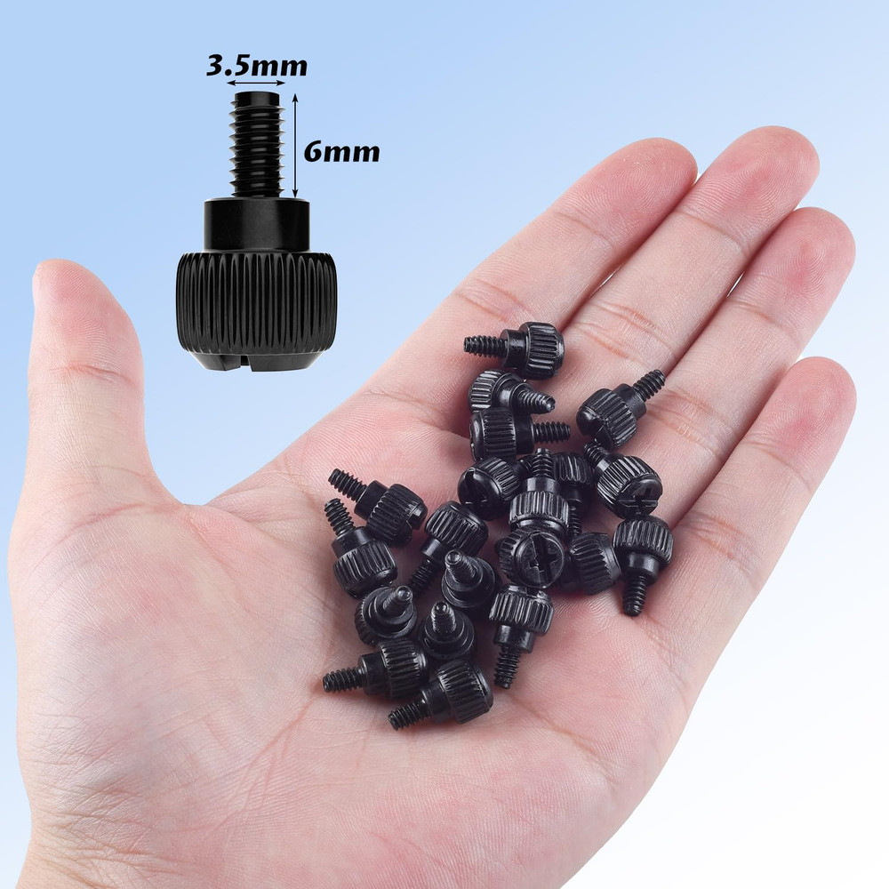 20x Computer Case Thumb Screws,6-32x6 M3.5 PC Case Screws for Desktop Computer C
