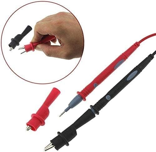 4PCS Push On Alligator Clips for Multimeter Test Leads Insulated