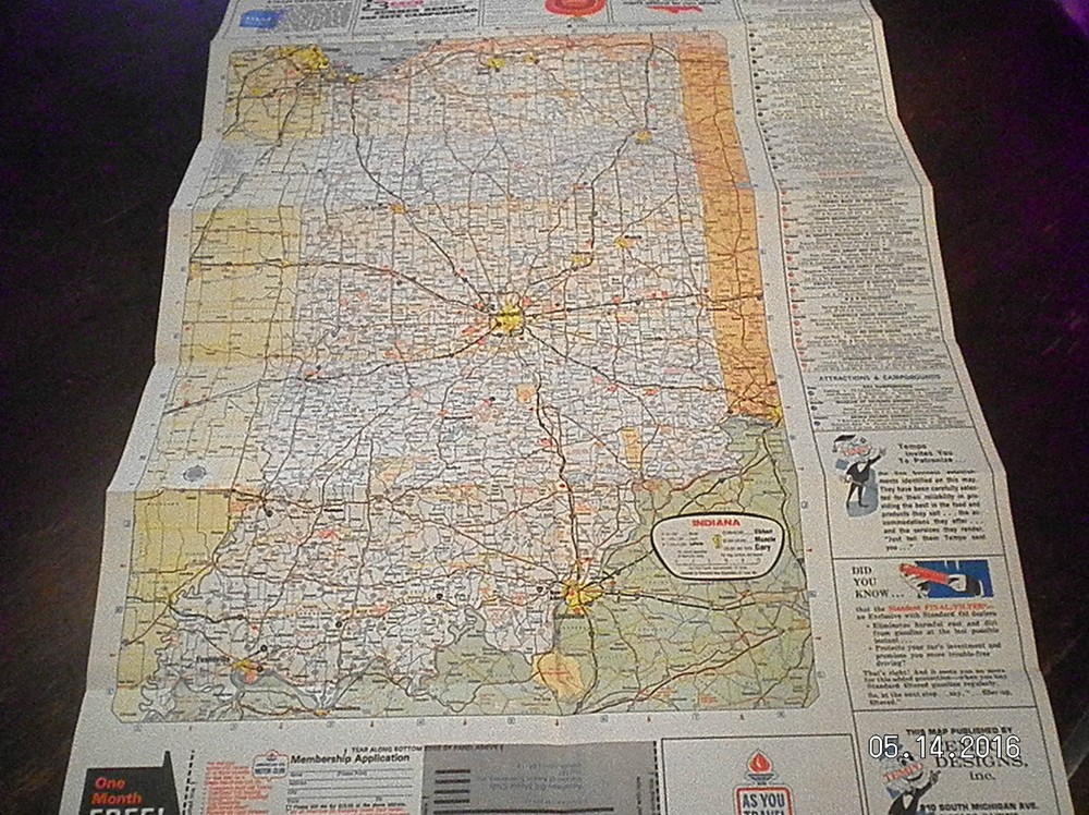 1974 CENTRAL STATES "AAA" ROAD MAP