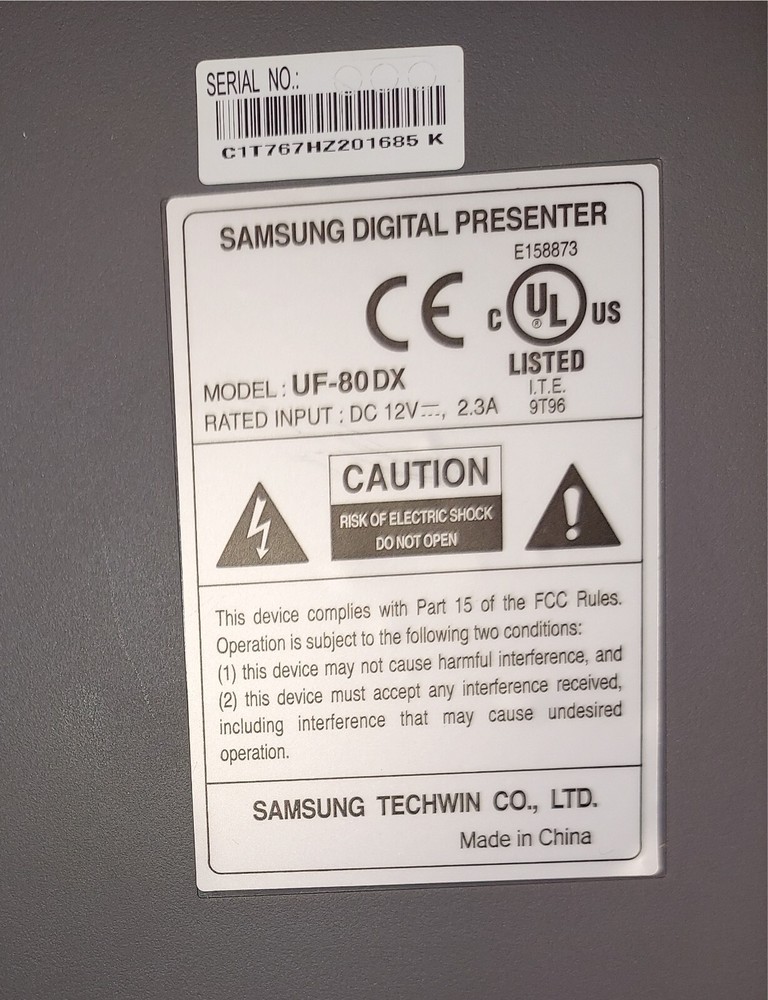 Samsung Digital Presenter UF-80DX