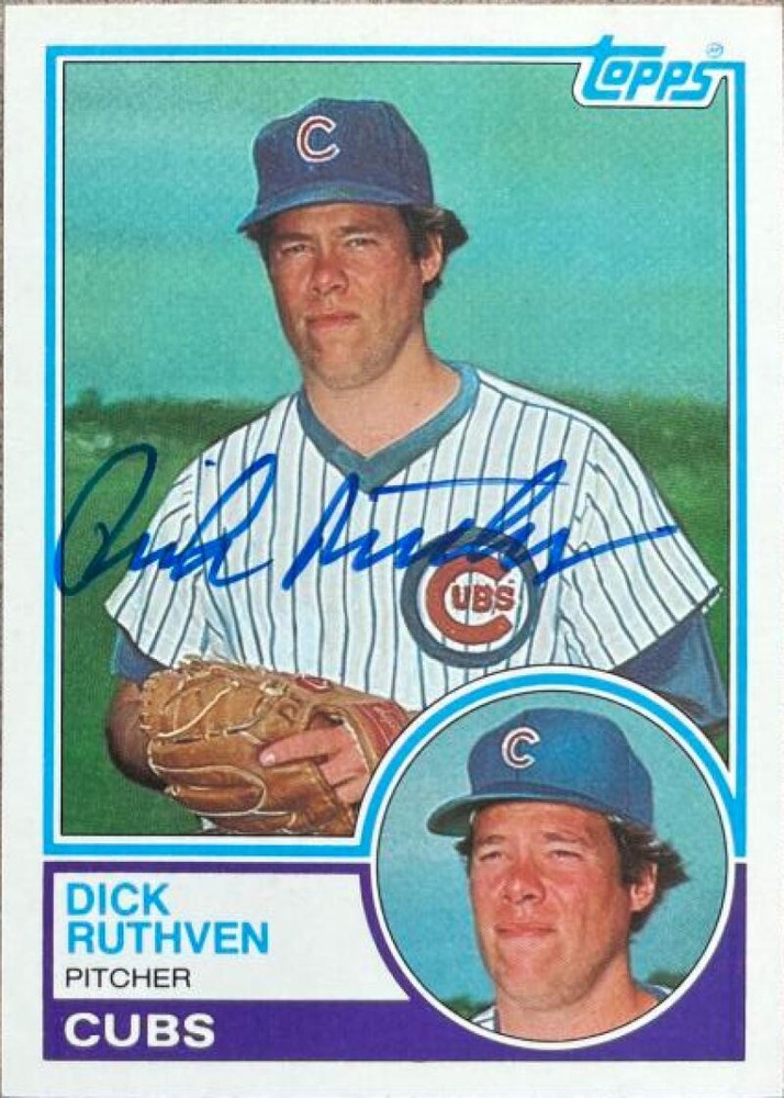 Dick Ruthven Autographed 1983 Topps Traded #98T