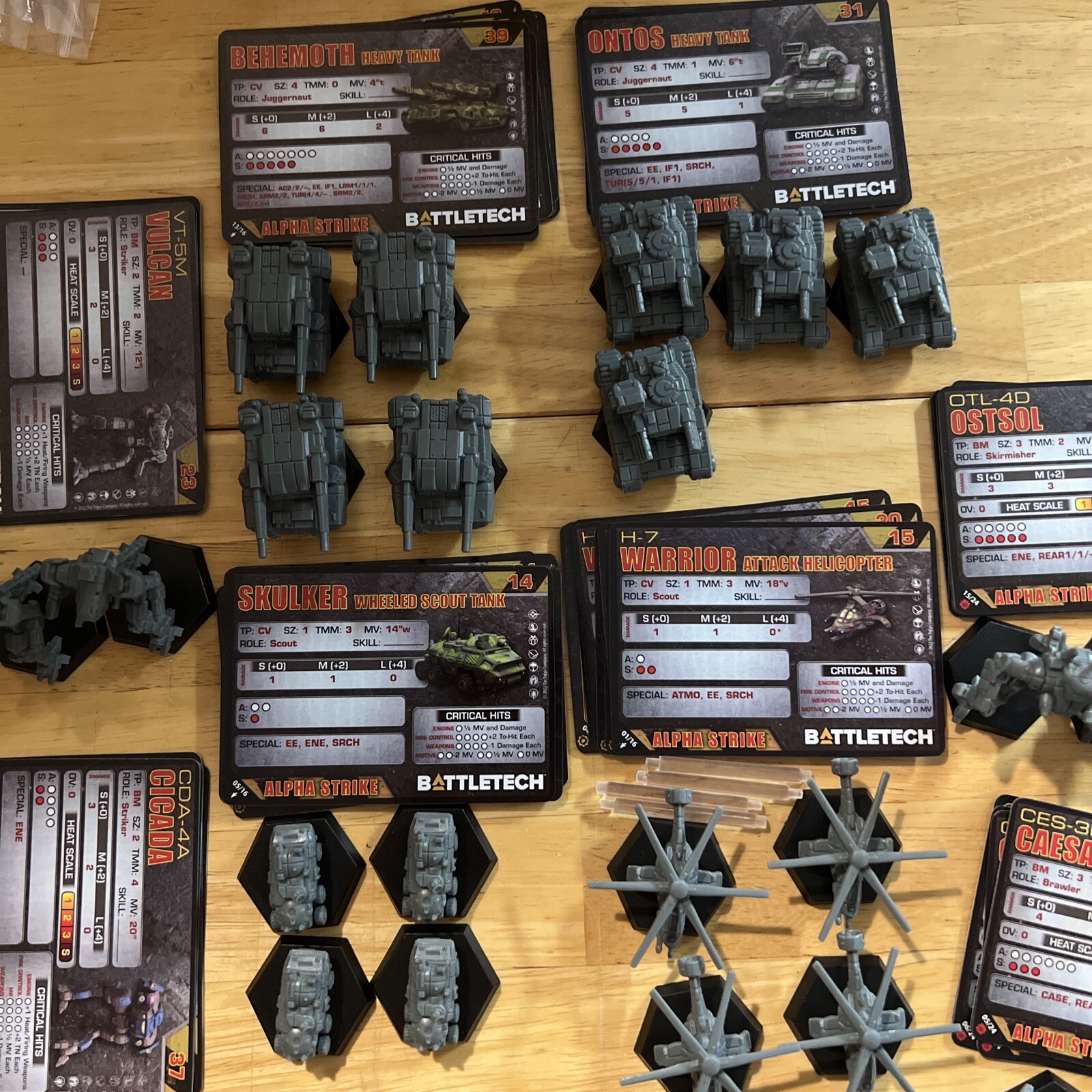 Battletech - Large Selection of Individual Vehicles [Mercenaries Kickstarter]