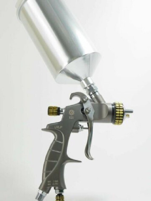Atom X20 LVLP Auto Spray Paint Gun Tool Basecoat with FREE GUNBUDD LIGHT