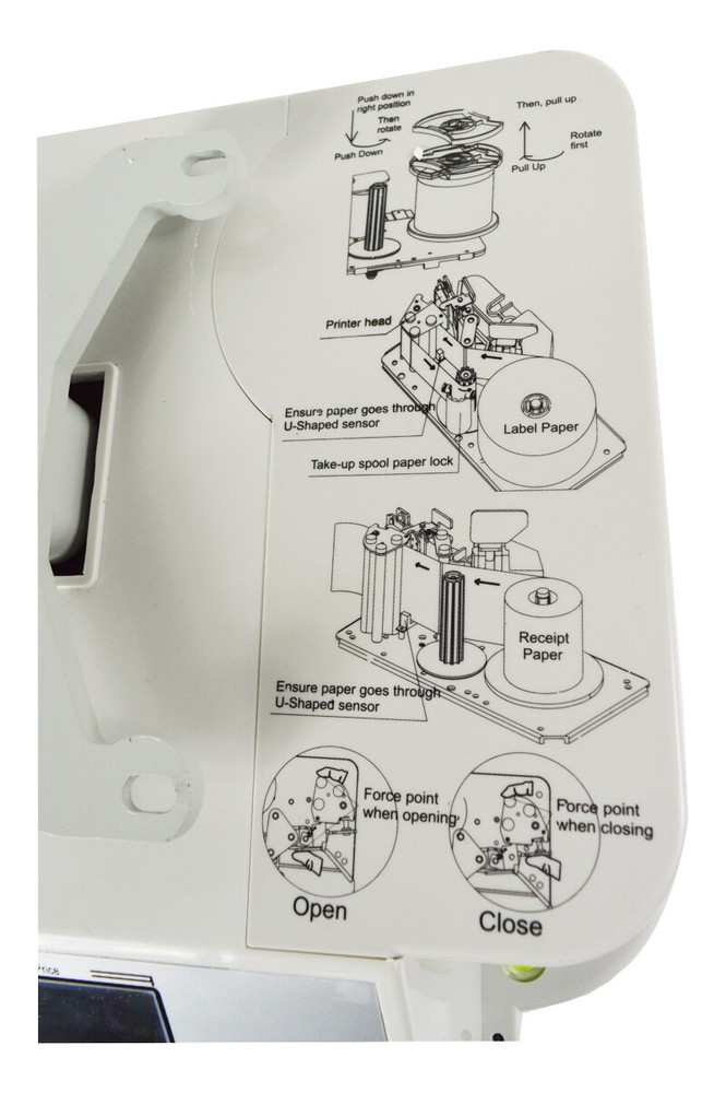 110V Digital Price Computing Scale Thermal Printer Supermarket Scale max. 66 lb