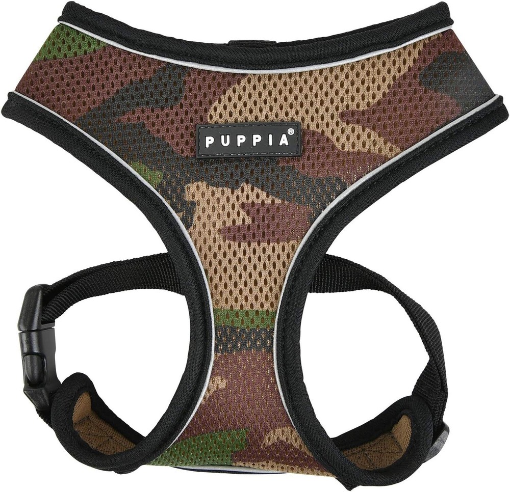 Target M Camo Dog Harness Soft Adjustable Reflective Straps Comfortable Fit