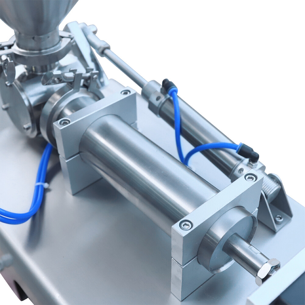 110V 100-1000ml Paste Liquid Piston Filler Heating Filling Machine Single Nozzle