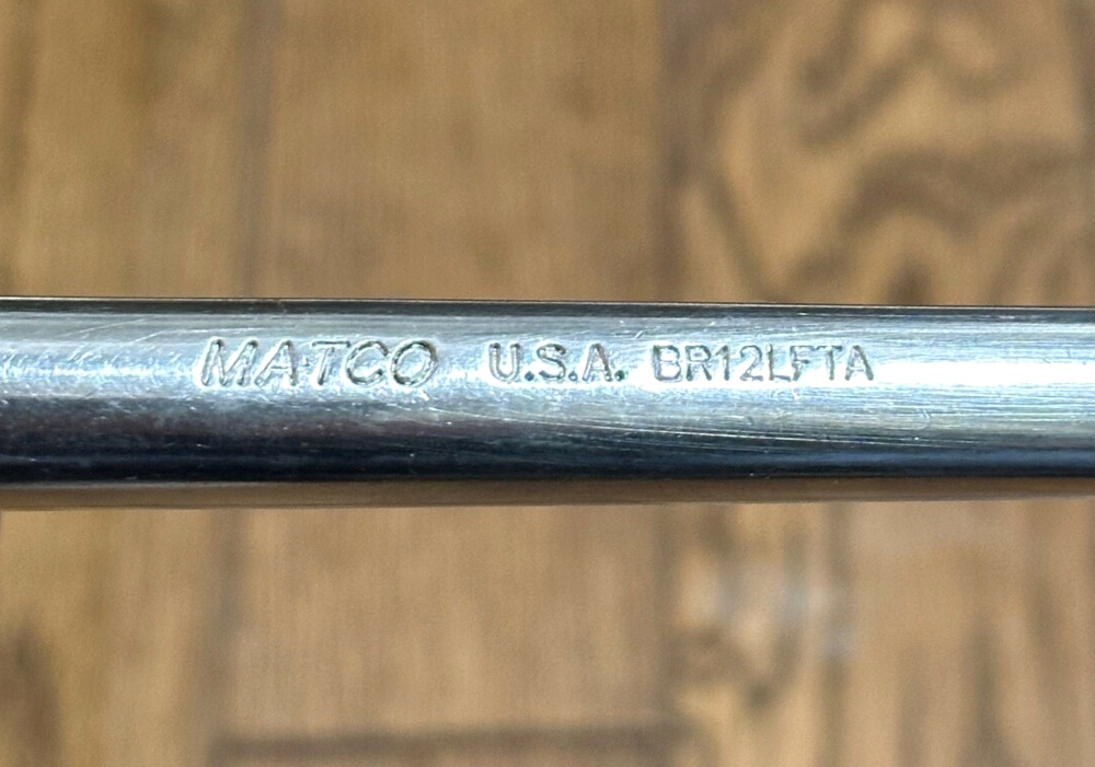 🇺🇸 Matco Tools 3/8" DR LOCKING Flex Head Ratchet Socket Wrench 12" Long USA
