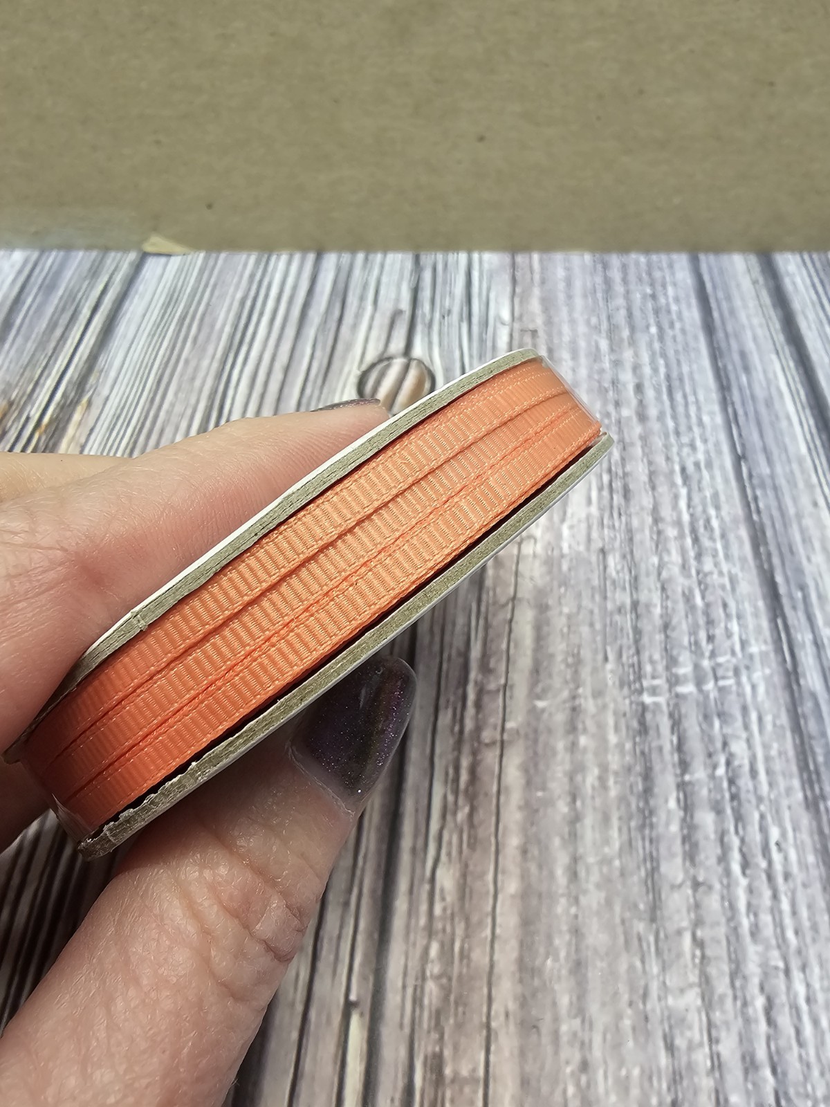 Stampin' UP! GRAPEFRUIT GROVE GROSGRAIN RIBBON TRIM 10 YARDS 1/8 INCH NEW ROLL