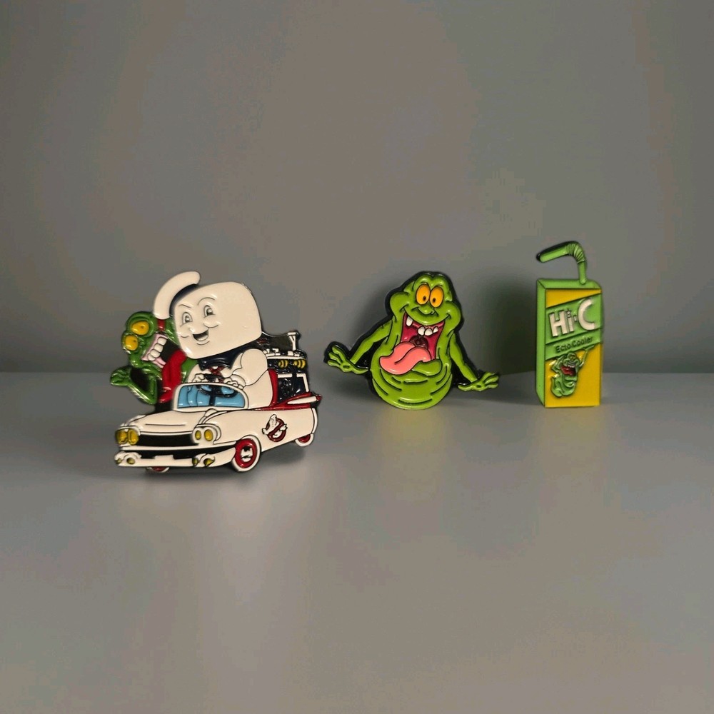 6 Ghosts Busters Jibitiz, Including: 3 GHOST BUSTER PINS