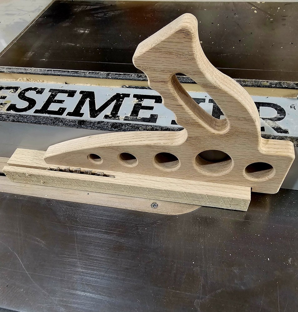 OAK TABLE SAW SAFETY PUSH STICK HANDLE