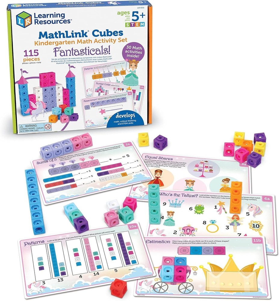 MathLink Cubes Kindergarten Math Activity Set: Fantasticals!