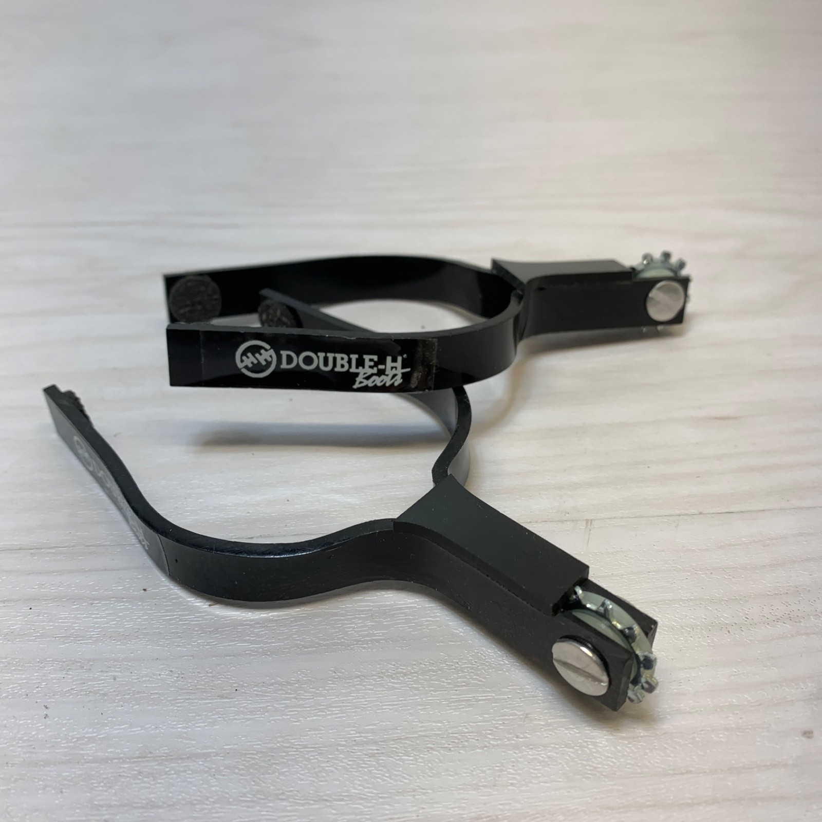 Double H Boots Pair Plastic Boot Spurs Rodeo Cowboy Country Western Rustic NEW