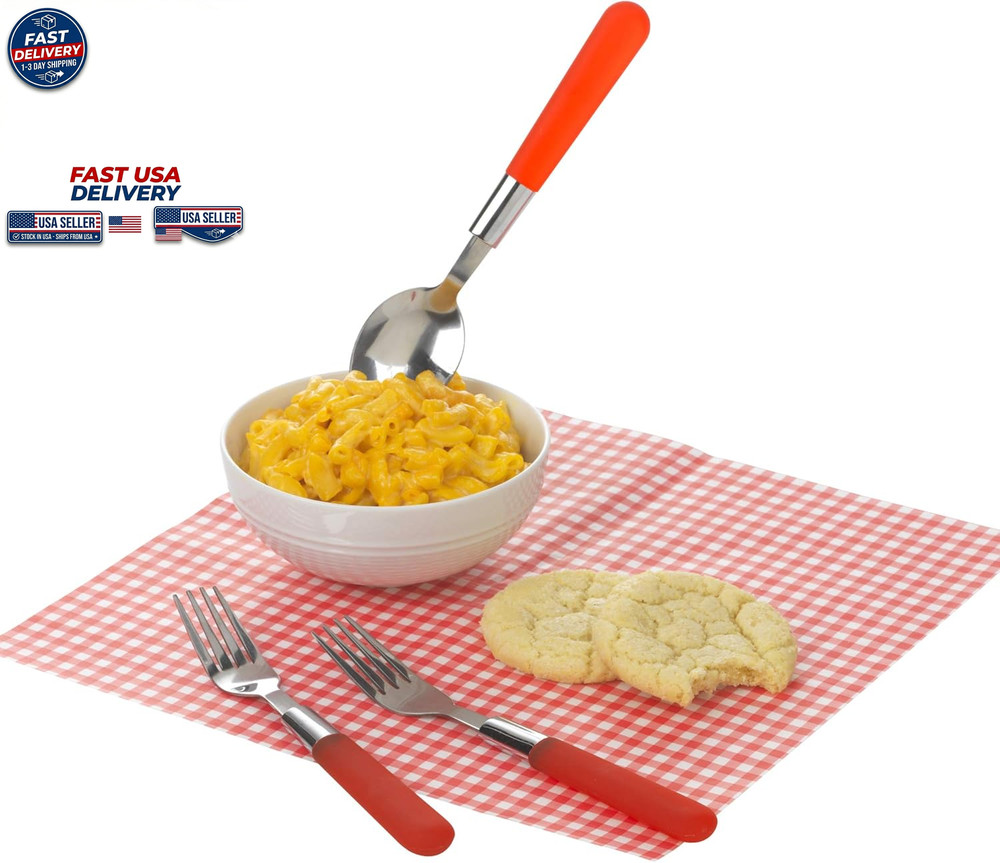 2-Count Stainless Steel Dinner Forks Standard Table Fork Set Kitchen Flatware