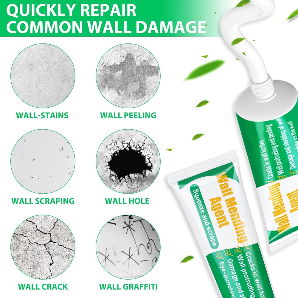 Drywall Repair Kit - Large Hole Patch, Wall Mending Agent 2 Pack Spackle