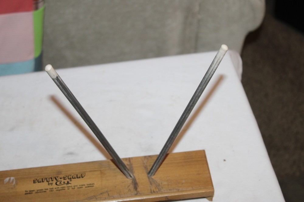 Vintage Case XX Knife Sharpener Safety Sharp Wood Case Holder Sharpening Rods