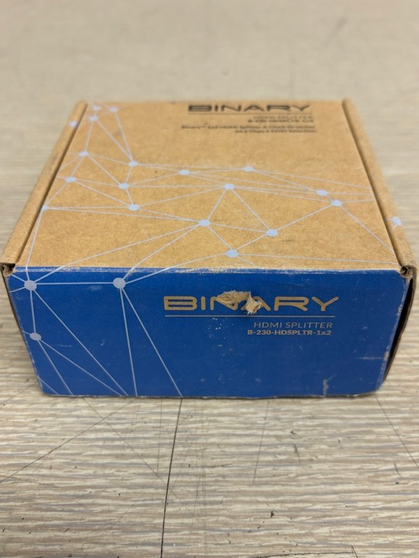 Binary B-230-HDSPLTR-1X2 Powered 4K HDMI 3D Splitter 10.2 Gbps