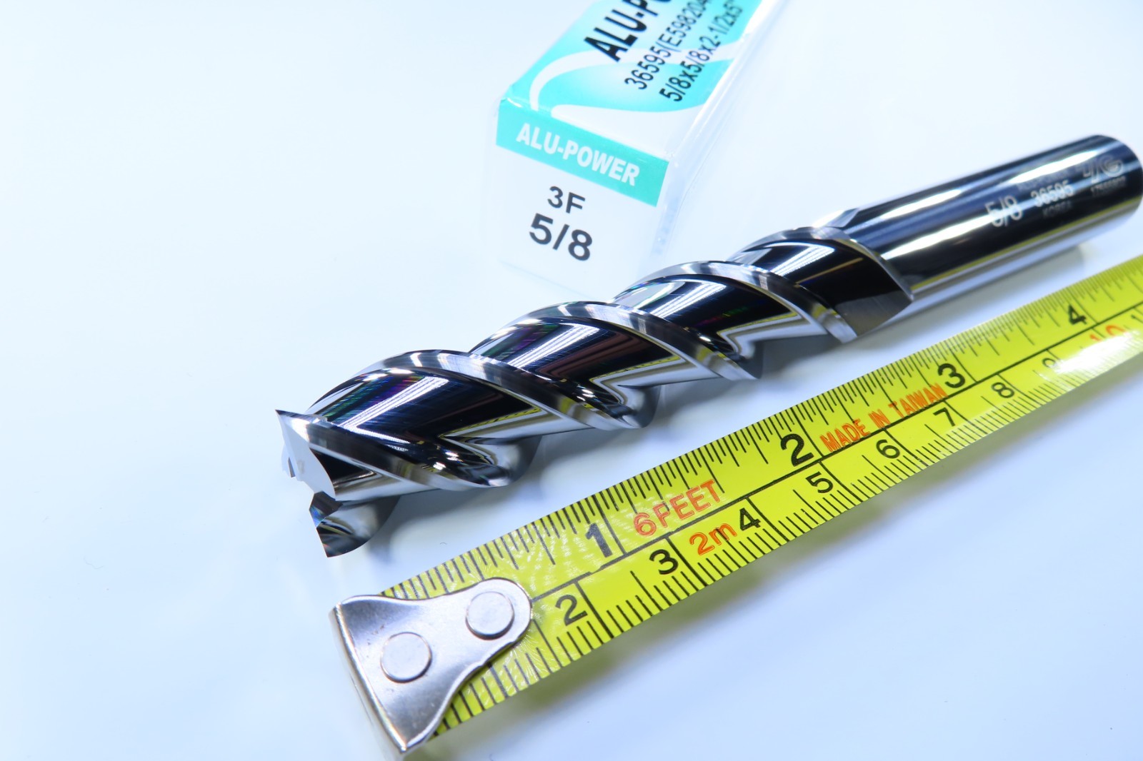 NEW 5/8" YG ALU-POWER LONG 5" LENGTH SOLID CARBIDE END MILL 36595 ALUMINUM TOOL