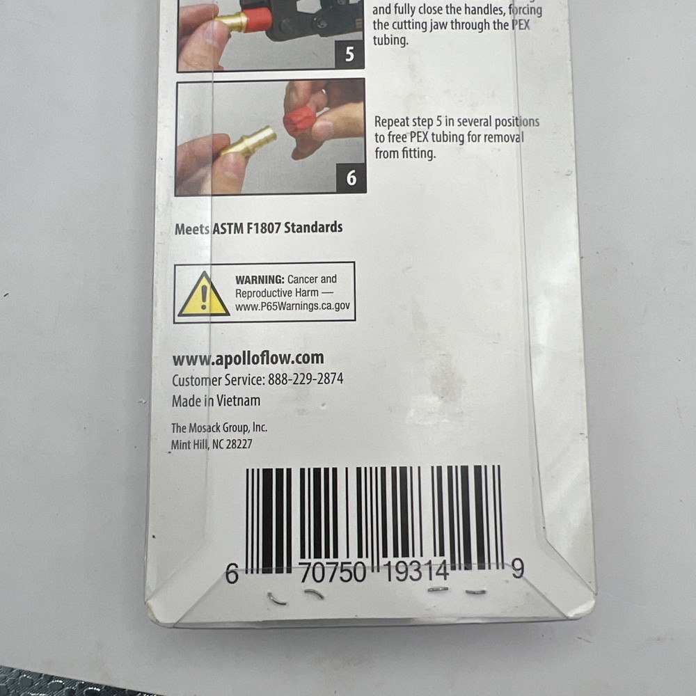 Apollo 1/2 - 1 in. PEX-B Crimp Ring Removal Tool NEW
