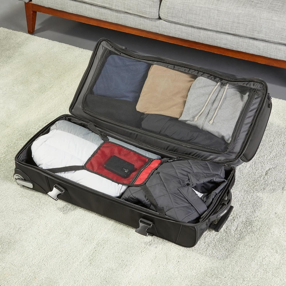 35-inch Large Rolling Duffle Bag with Wheels and Handle