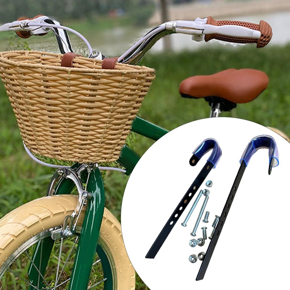 Folding Bike Basket Hooks Adjustable Metal