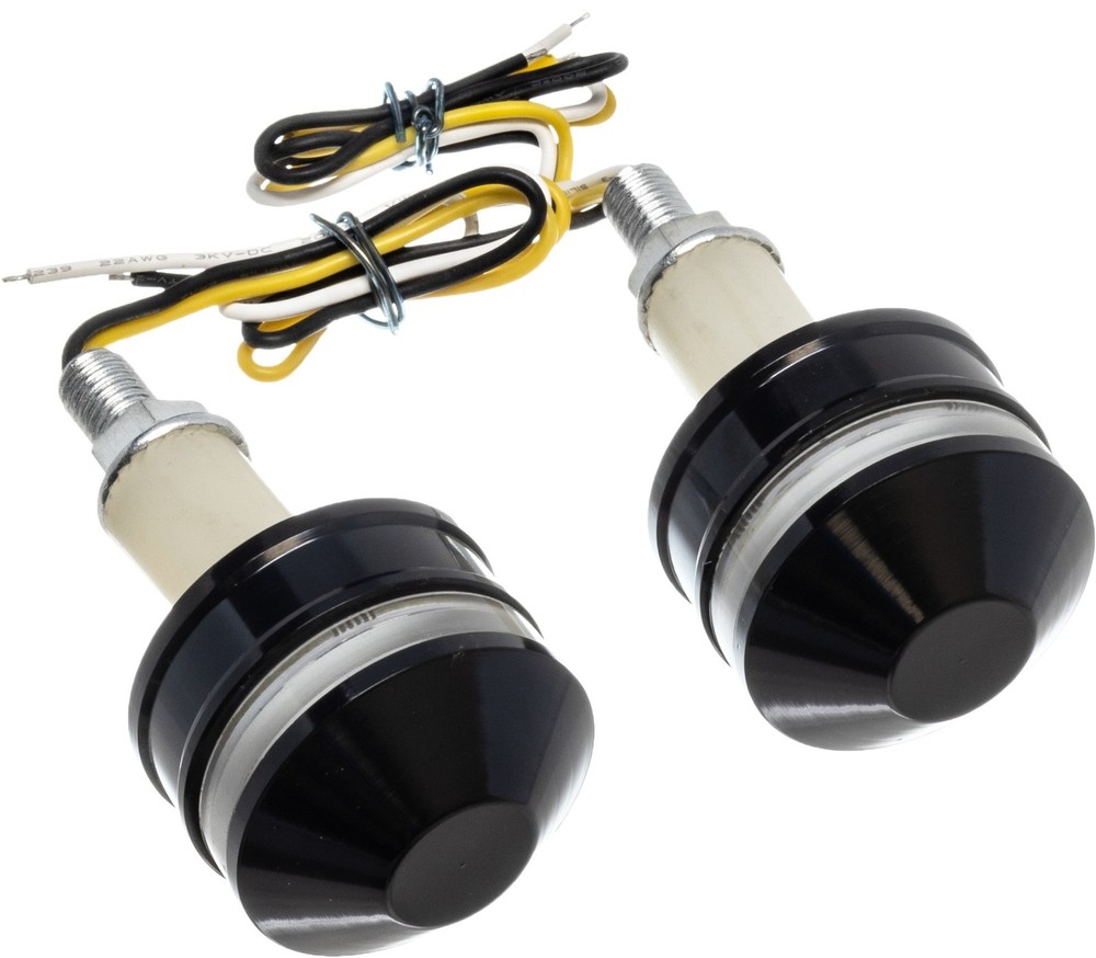 Letric Lighting Grip Indicator Lights Black Cap White/Amber LLC-BBE-TS
