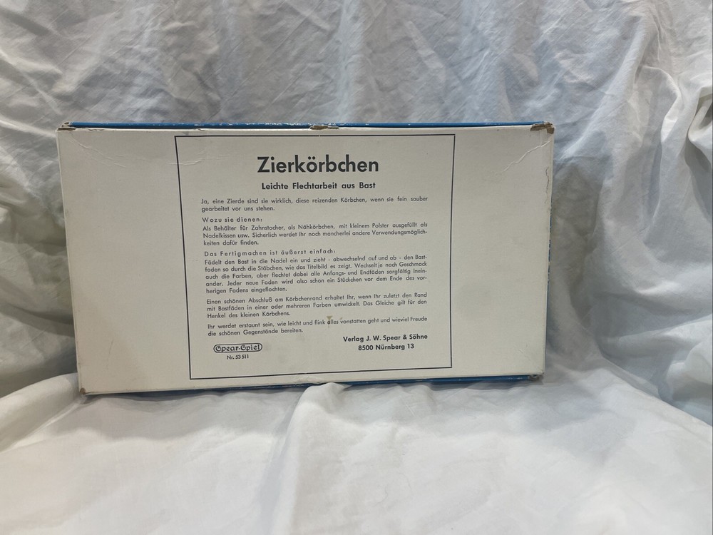 Vintage German Knit Work Basket Kit