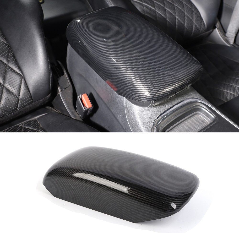 Carbon Fiber ABS Armrest Box Panel Trim Cover For Dodge Durango 11+ Accessories