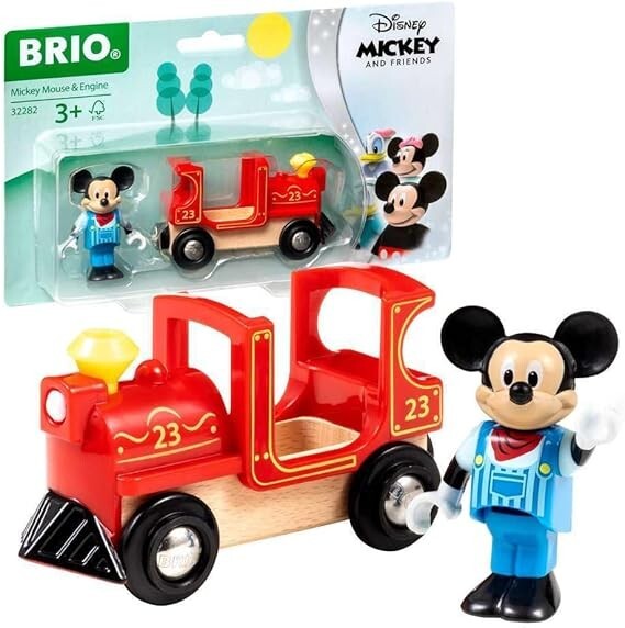 BRIO World Mickey Mouse & Engine - #32282 - New in package