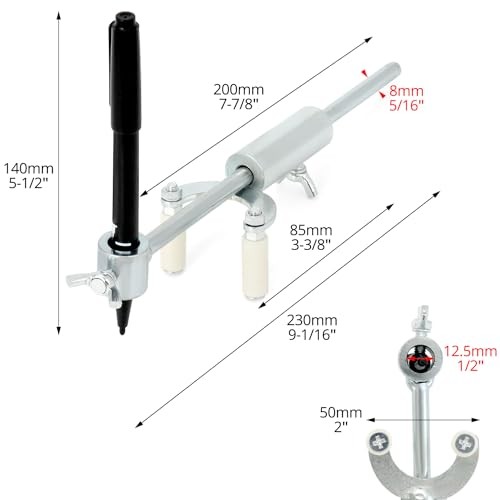 Auto Body Repair Scriber Tool Set - Adjustable Range 0-20cm for Precision