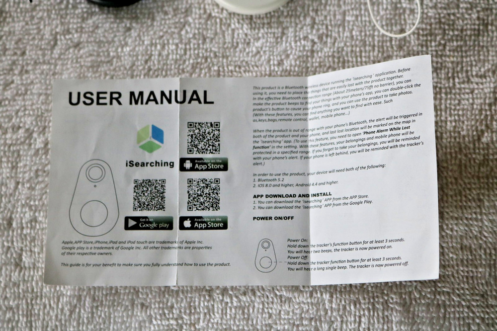 Bluetooth Mini Tracking Air Key Tag Child Pet Finder Tracker Location Device