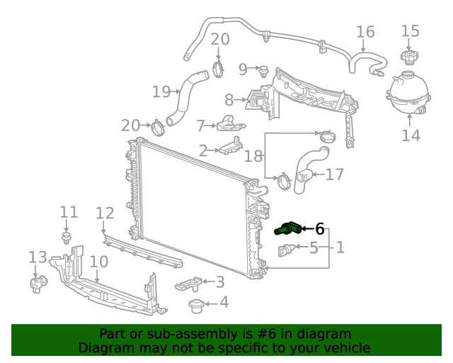 Genuine GM Engine Coolant Temperature Sensor 12650595