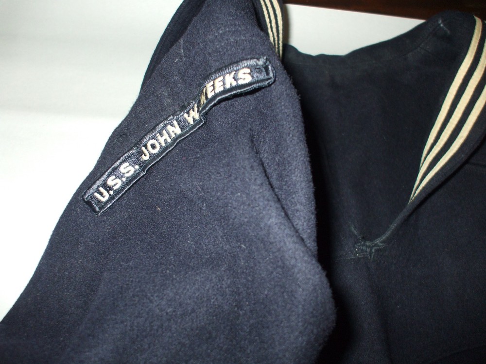 WWII Navy Uniform Top U.S.S. John W. Weeks