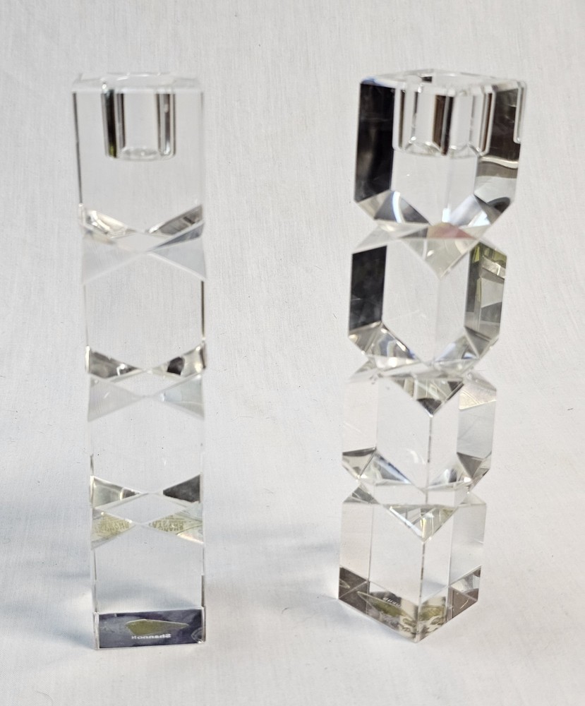 'Lighting By Design' Crystal Candle Holder Set 7.5"
