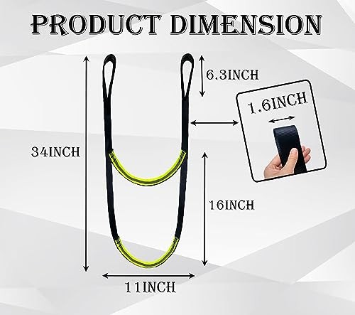 2-Step Climbing Stick Aider, Tree Stand Steps,with Reflective Layer Webbing