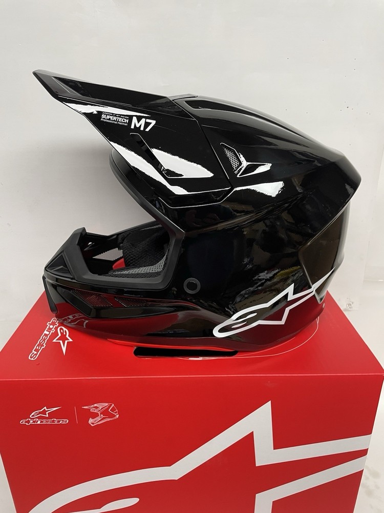 Alpinestars SM7 Solid Helmet - Medium - Gloss Black 0110-9263