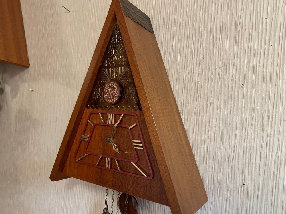 Soviet Vintage Cuckoo clock, USSR clock, Soviet working clock, Mechanical clock