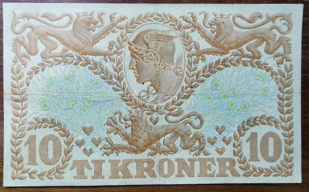 Denmark 10 Kroner 1937