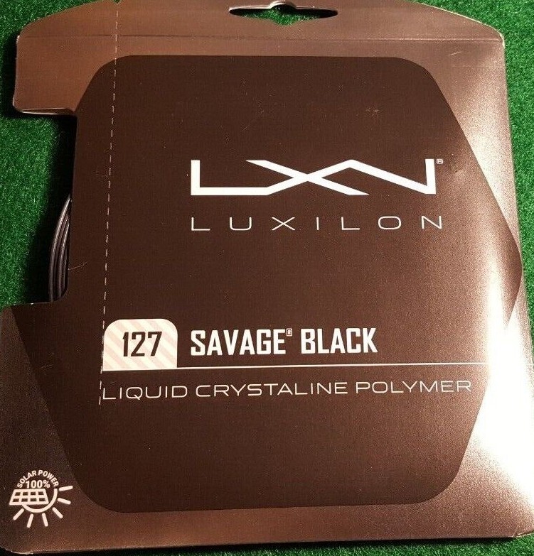 NEW LUXILON SAVAGE BLACK TENNIS STRING!!!