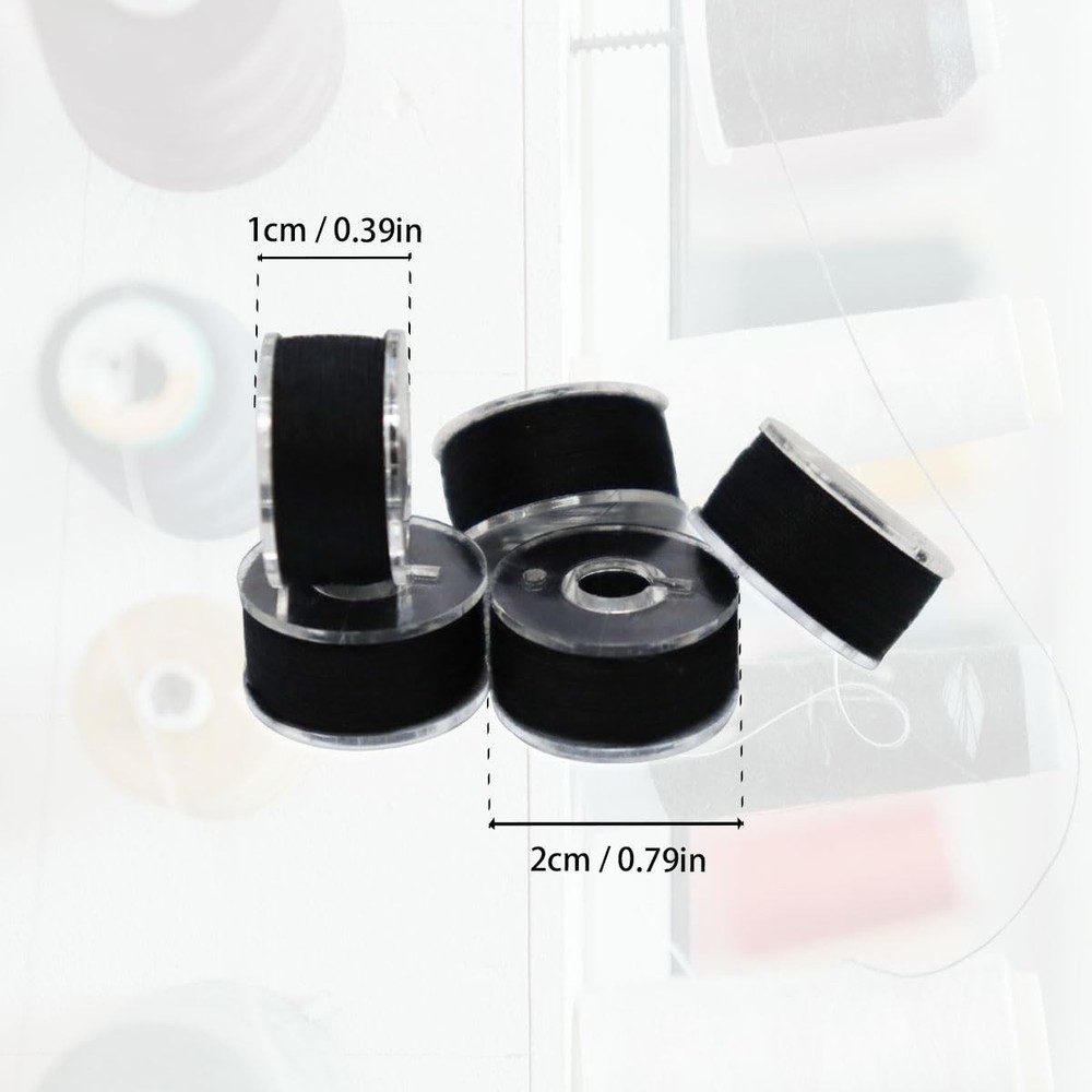 36 Pcs Bobbins and Sewing Threads with Bobbin Case, Sewing Thread Set, Pre-Wo...