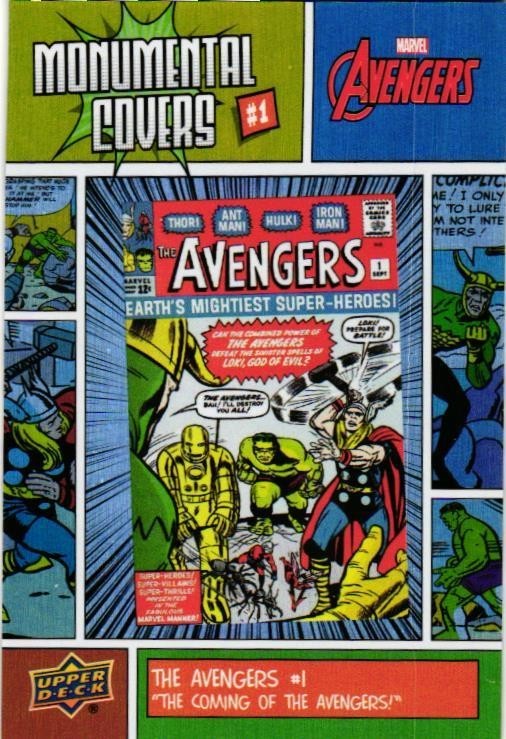 2024 Upper Deck Avengers Monumental Covers Insert, Pick card, complete your set