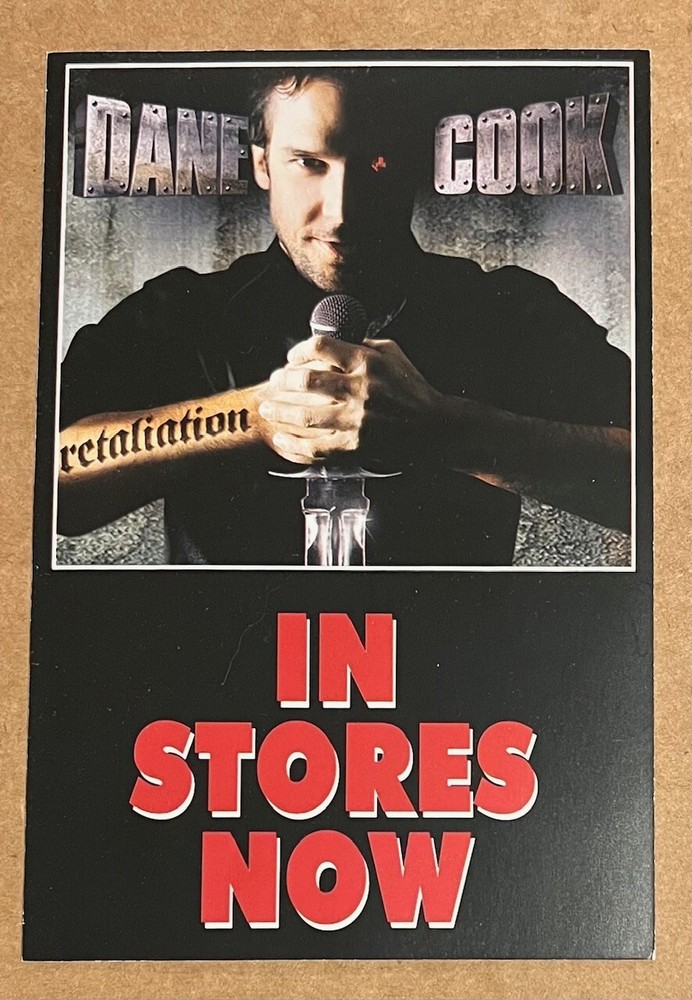 Dane Cook - Retaliation RARE promo postcard '05