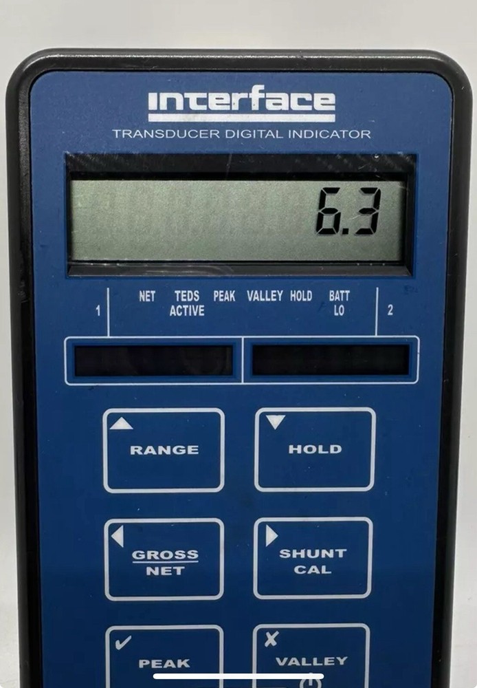 Interface 9320-1 TEDS Hand Held Transducer digital indicator load Cell*Pre-Owned