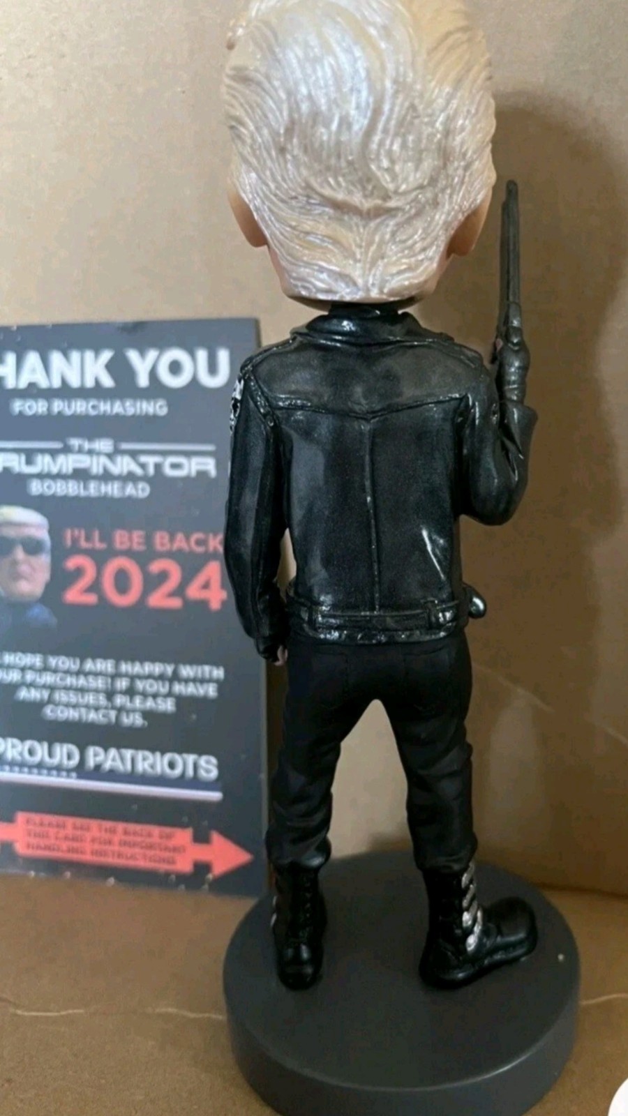 The Trumpinator Bobblehead - I'll Be Back in 2024 (Trump Bobblehead)