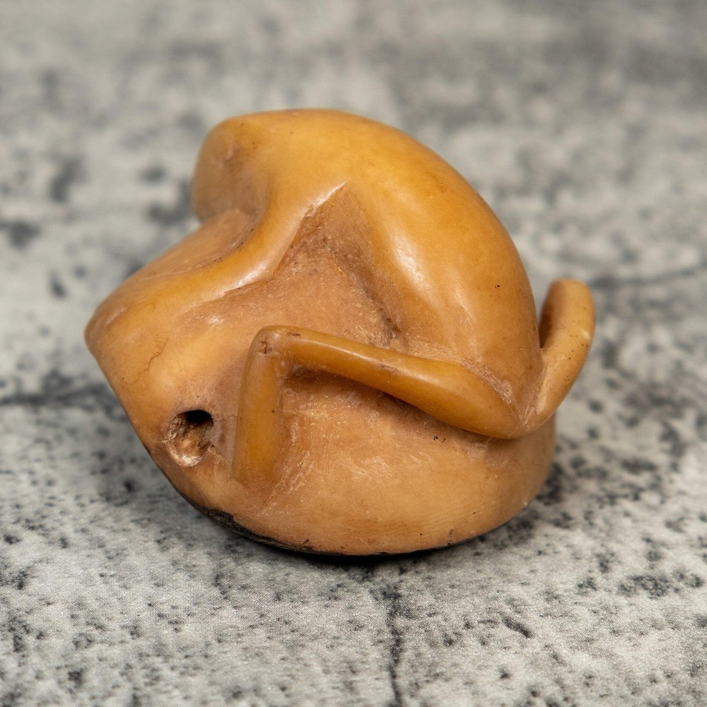 Vintage Frog Tagua Carving