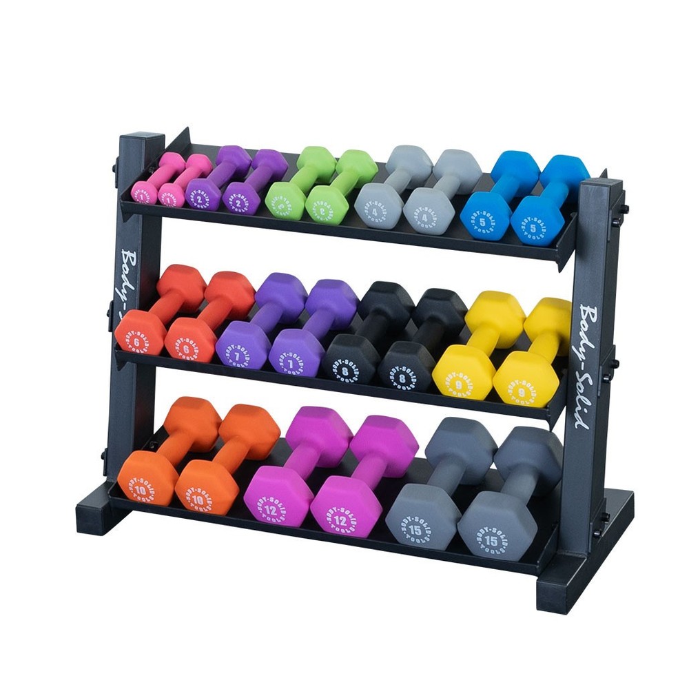 Body-Solid GDR34B 3-Tier Dumbbell Rack